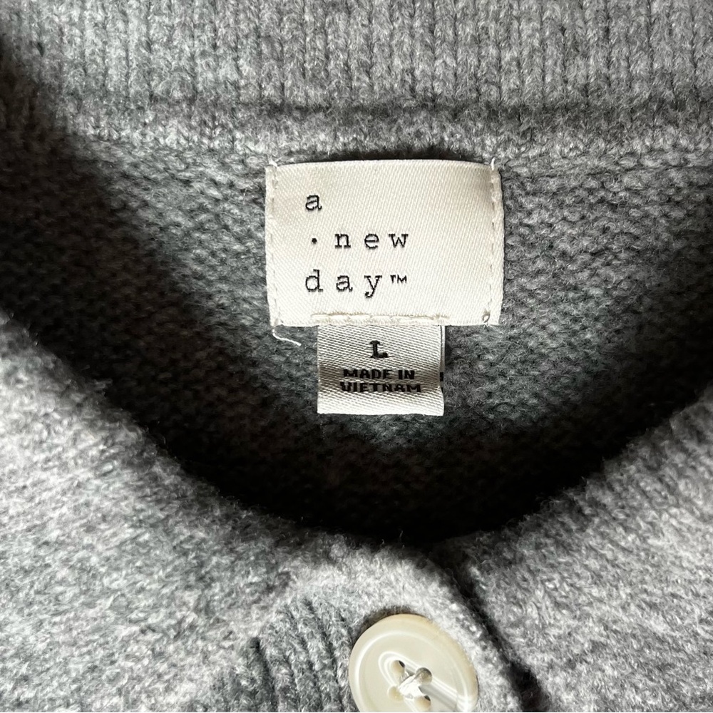 a new day Heather Gray Women's Polo Sweater - Picture 5 of 10